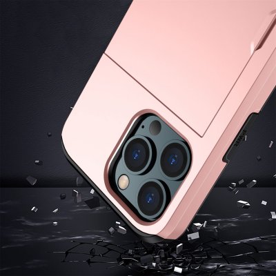 Köp Skal Med Kortfack iPhone 14 Pro Roséguld Online