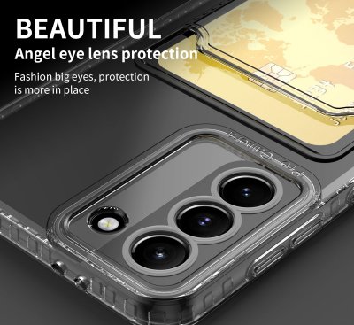 Köp Skal Med Kortfack Samsung Galaxy S22 Ultra Transparent Online
