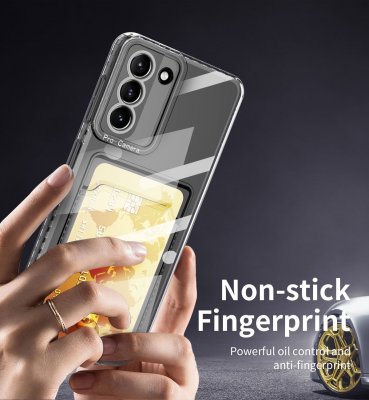 Köp Skal Med Kortfack Samsung Galaxy S22 Ultra Transparent Online