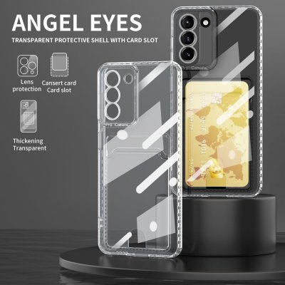 Köp Skal Med Kortfack Samsung Galaxy S22 Ultra Transparent Online