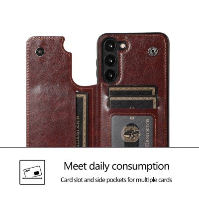 Köp Skal Plånbok Samsung Galaxy S23 Brun Online