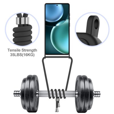 Skal Samsung Galaxy S25 Ultra Halsband & Kortfack Svart