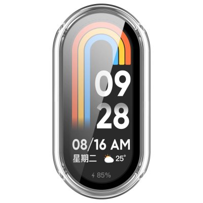 Skal Xiaomi Mi Band 9 Hårdplast + Glas Transparent