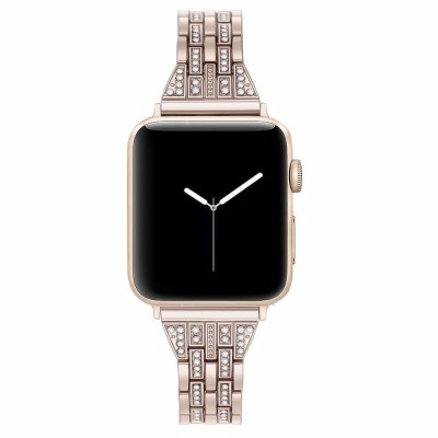 Köp Slim Bling Bracelet Apple Watch Ultra 3 49mm Champagne Guld Online