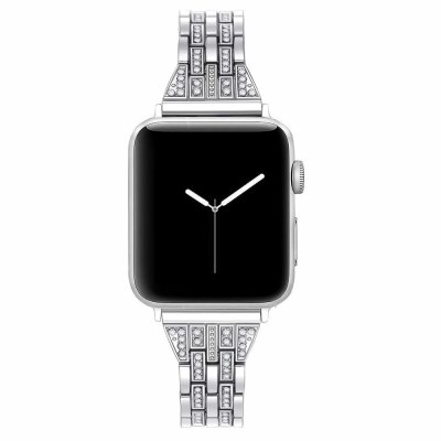Köp Köp Slim Bling Bracelet Apple Watch 45mm Series 9 Silver Online