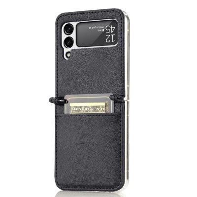 Köp Slim Card Wallet Samsung Galaxy Z Flip 4 Svart Online