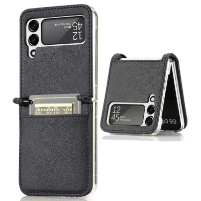 Köp Slim Card Wallet Samsung Galaxy Z Flip 4 Svart Online