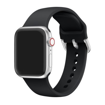 Soft Silikonarmband Apple Watch Series 11 42mm Svart