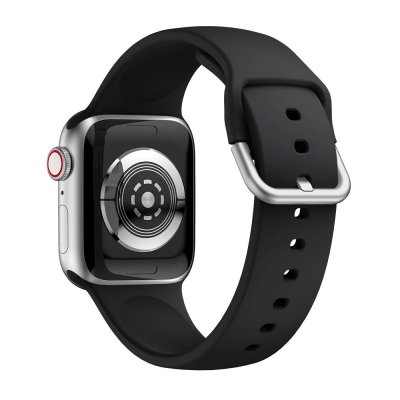 Soft Silikonarmband Apple Watch Series 11 42mm Svart
