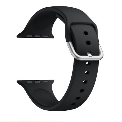 Soft Silikonarmband Apple Watch Series 11 42mm Svart