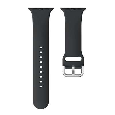 Soft Silikonarmband Apple Watch Series 11 42mm Svart