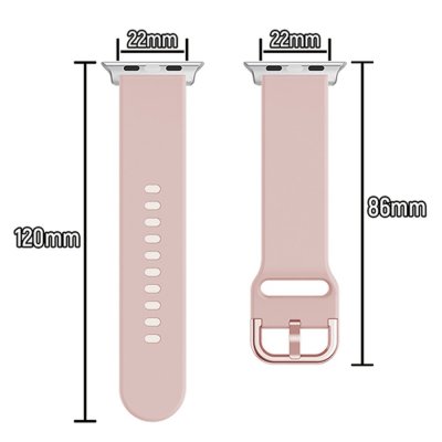 Köp Soft Silikonarmband Apple Watch Ultra 3 49mm Rosa Online