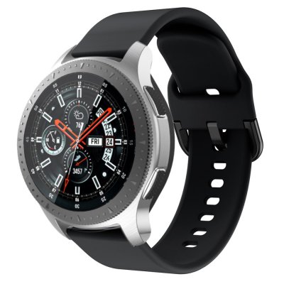 Techhuset Soft Silikonarmband Samsung Galaxy Watch 46mm Svart Bild 1