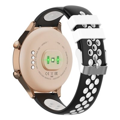 Köp Sportarmband Samsung Galaxy Watch 5 40/44/Pro 45mm Svart/Vit Online
