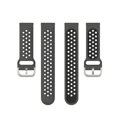 Sportarmband till Garmin Vivoactive 5 Svart - visning av båda längderna