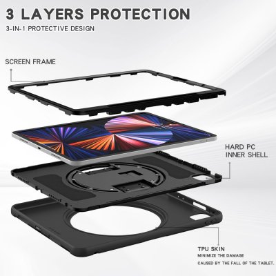 Köp Stöttåligt Skal iPad Pro 12.9 4th Gen (2020) Svart Online