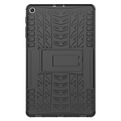 Tire Pattern Kickstand Skal Samsung Galaxy Tab A 2019 Svart
