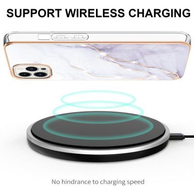 Köp TPU Skal iPhone 15 Pro Max Vit Marmor Online