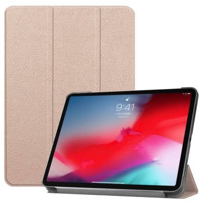 Köp Tri-Fold Läderfodral iPad Pro 2018 Rosé Guld Online idag - Techhuset.se