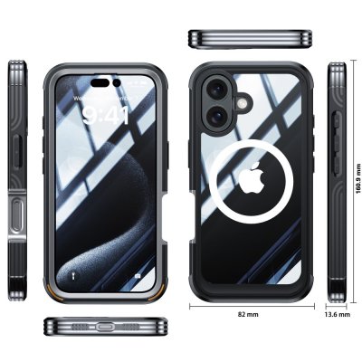 Ultra Full Protection MagSafe Case iPhone 16 Black