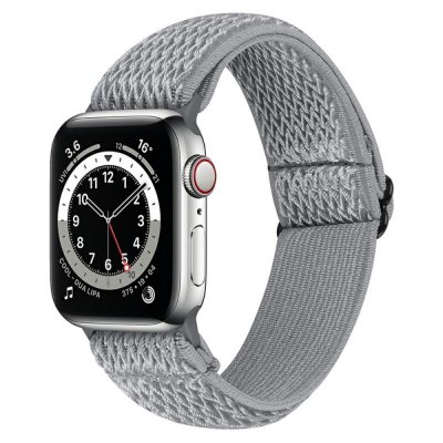 Köp Vävd Nylonarmband Apple Watch 41mm Series 9 Grå Online