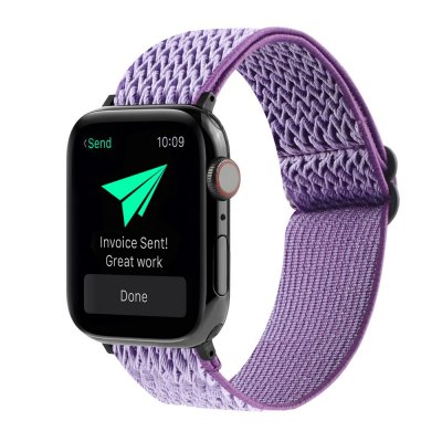 Köp Vävd Nylonarmband Apple Watch Ultra 3 49mm Lila Online