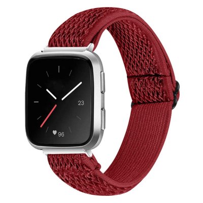 Vävd Nylonarmband Fitbit Versa/Versa 2 Röd - Techhuset.se
