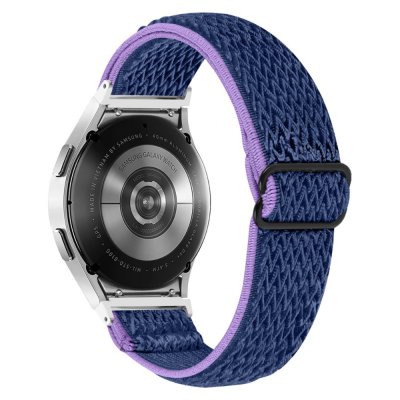 Vävd Nylonarmband Samsung Galaxy Watch FE Lila/Blå