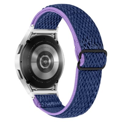 Köp Vävd Nylonarmband Samsung Galaxy Watch 5 40/44/Pro 45mm Lila/Blå Online