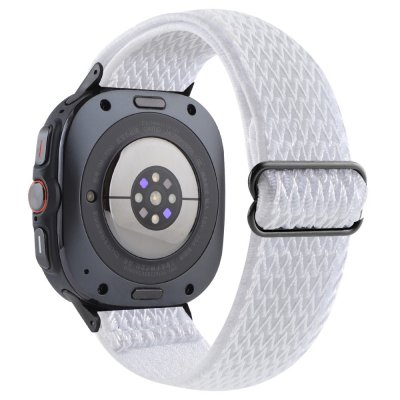 Vävd Nylonarmband Samsung Galaxy Watch Ultra (2025) Vit