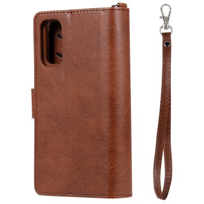 Zipper Magnet Leather Wallet Samsung Galaxy S20 Brun - Techhuset.se