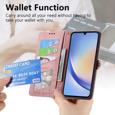 Plånboksfodral Samsung Galaxy A14 Rosa