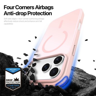 Rosa iPhone 17 Pro skal från Dux Ducis skyddar kameran mot vatten och smuts