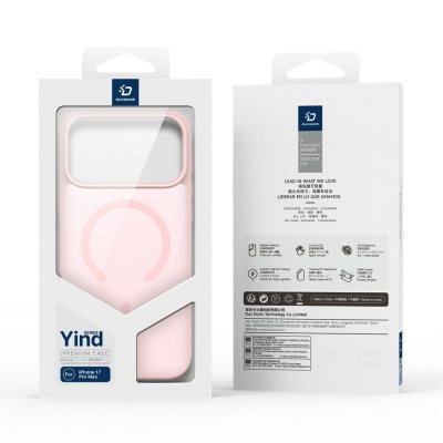 Förpackning av Dux Ducis Yind Series Case MagSafe i rosa för iPhone 17 Pro