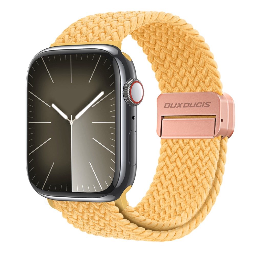 Dux Ducis Elastic Nylon Woven Strap Apple Watch Ultra 2 49mm Gul