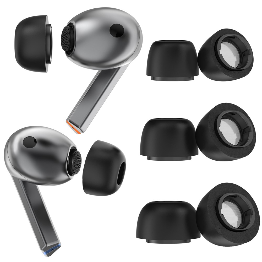 Ahastyle Galaxy Buds 3 FE Ear Tips (3-pack) Memory Foam Svart