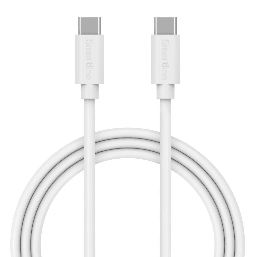Smartline Lång USB-kabel Samsung Galaxy Tab A 10.5 2018 2m USB-C Vit