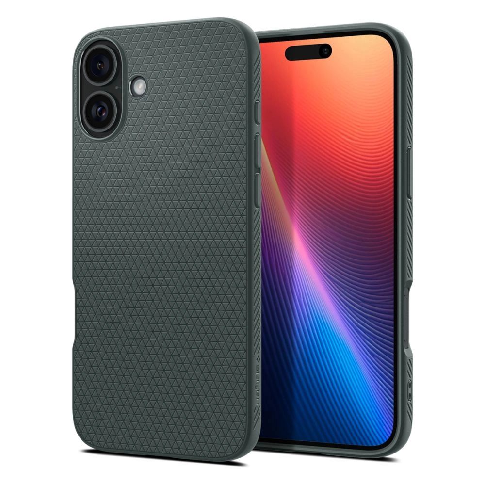 Spigen iPhone 16 Case Liquid Air Abyss Green