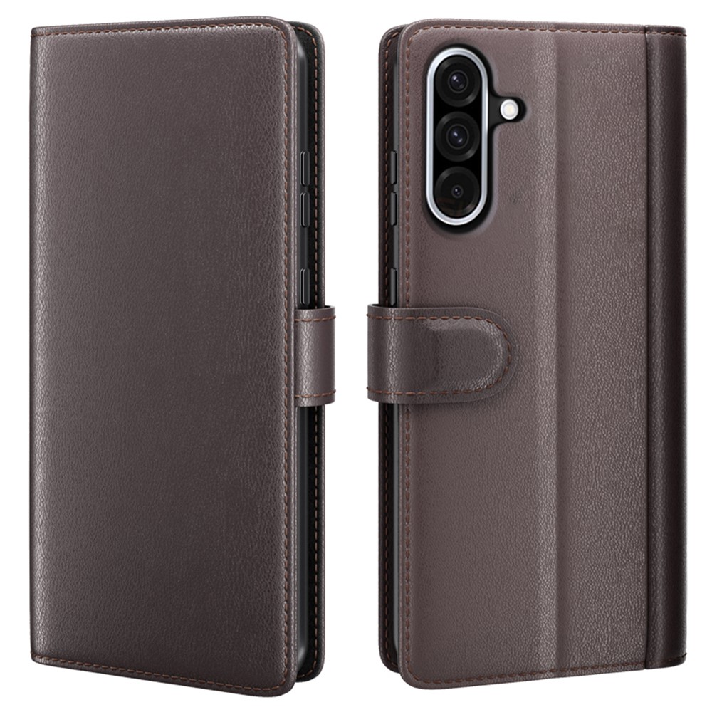 Äkta Läderfodral Samsung Galaxy A56 Brun