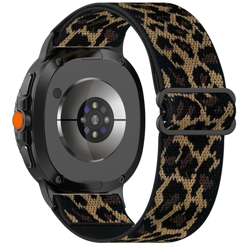 Elastiskt Nylonarmband Samsung Galaxy Watch 8 44mm Leopard