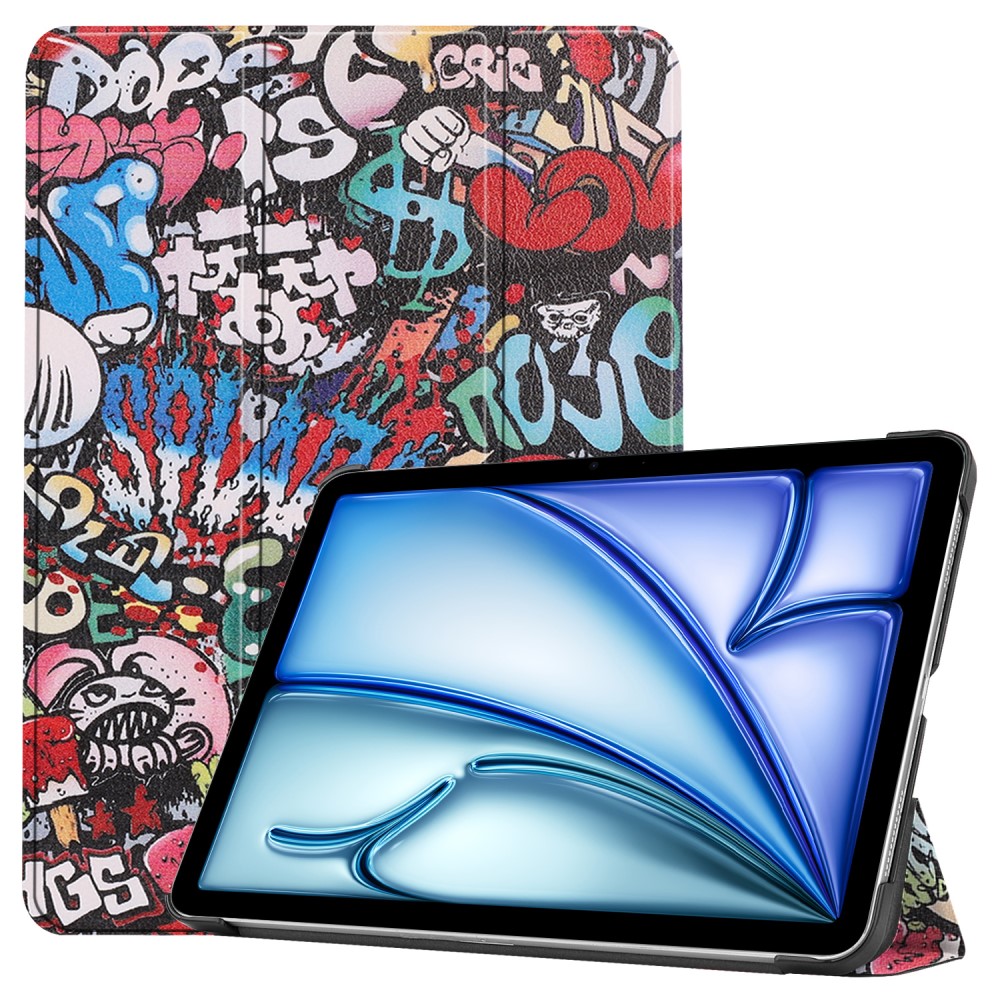 iPad Air 11 6th Gen (2024) Fodral Tri-fold Graffiti