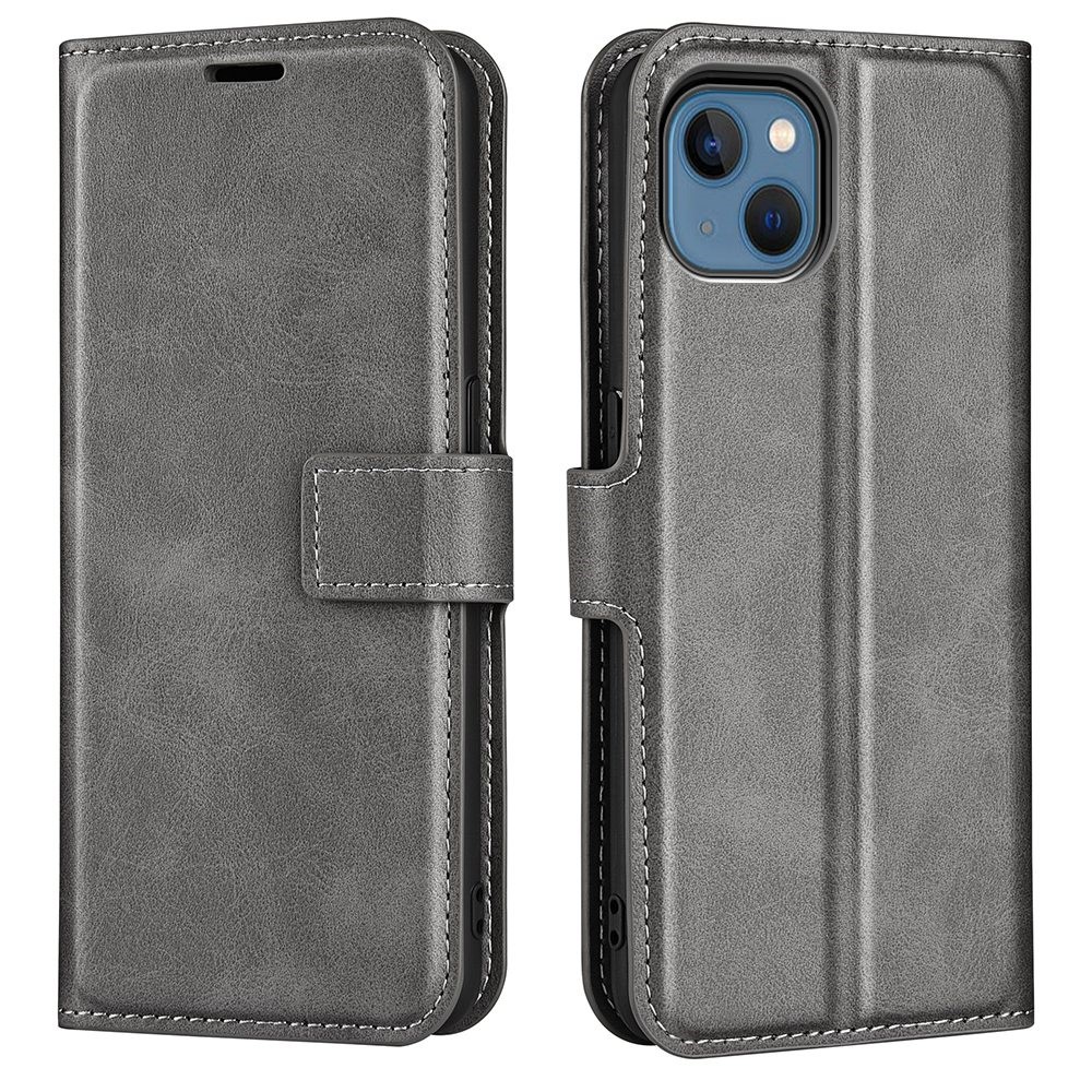 iPhone 14 Wallet Leather Grey