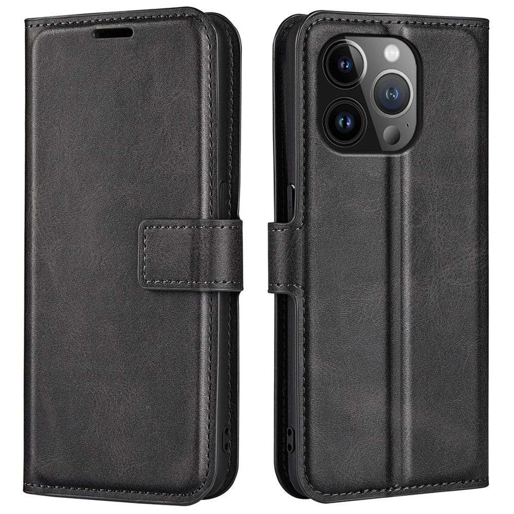 iPhone 15 Pro Max Wallet Leather Black