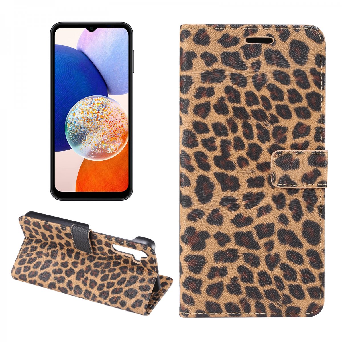 Samsung Galaxy A14 Fodral Leopard