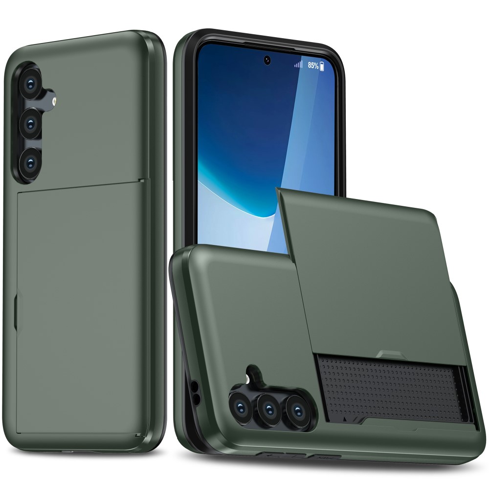 Samsung Galaxy A36 Skal Kortfack Grön