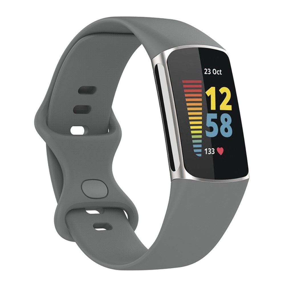 Silikonarmband Fitbit Charge 6 Grå (Storlek: L)