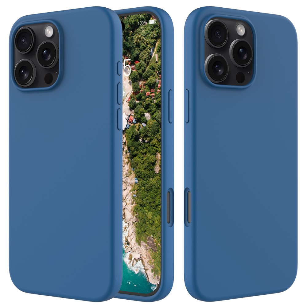 Silikonskal iPhone 16 Pro Max Blå