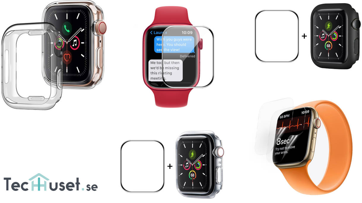 Apple Watch 41mm olika skal och skärmskydd hos techhuset.se