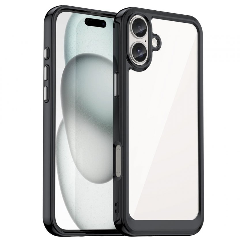 Bild på Hybrid Edge Case iPhone 16 Svart från sidorna